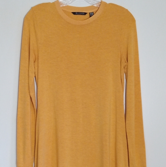 Halston modal heather long sleeve tunic women's size XXS - Picture 1 of 6